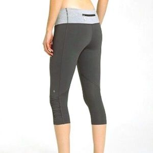Lululemon Gray Cropped Legging